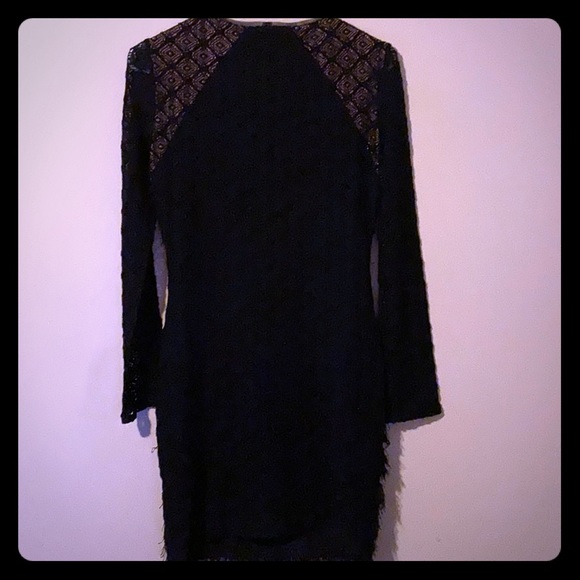 BCBG Max Azeris Black Bodycon Velma Eyelet Dress S - Picture 2 of 8